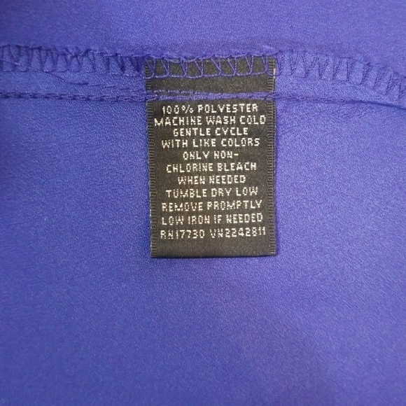 Mossimo Blue Yellow & Navy Empire Waist Dress XS - Picture 8 of 8